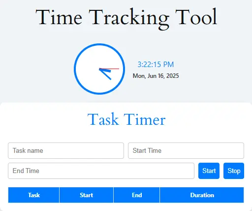 Free Online Time Tracking Tool for Freelancers and Employees