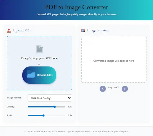 Free PDF to PNG Converter – Fast & Easy Convert PDF to PNG Online – Free High-Resolution Image Converter Tool