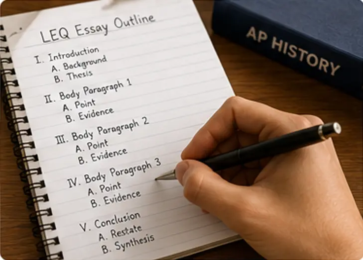 LEQ study tools for long essay question practice