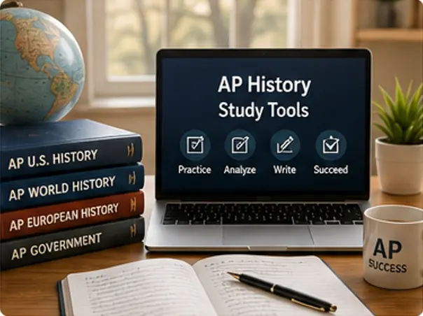 AP History study tools for APUSH, AP World, AP European History, and AP Government