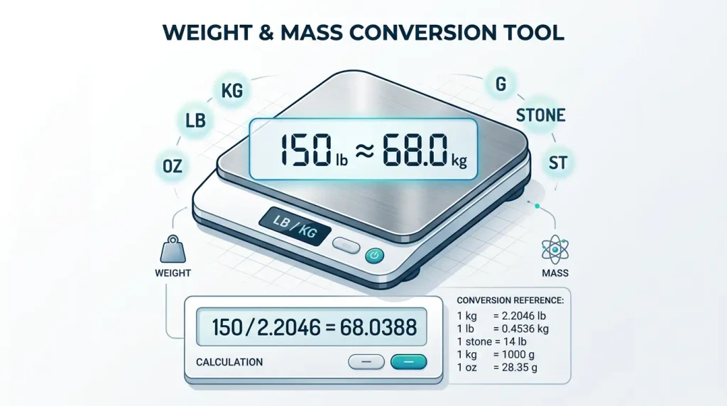 Weight and mass unit converter